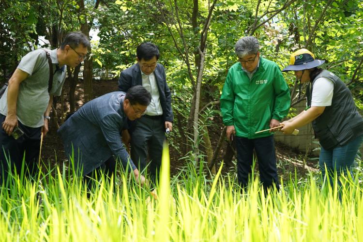 산림청장, 충청북도 청주시 ‘원흥이생태공원 도시숲’ 방문